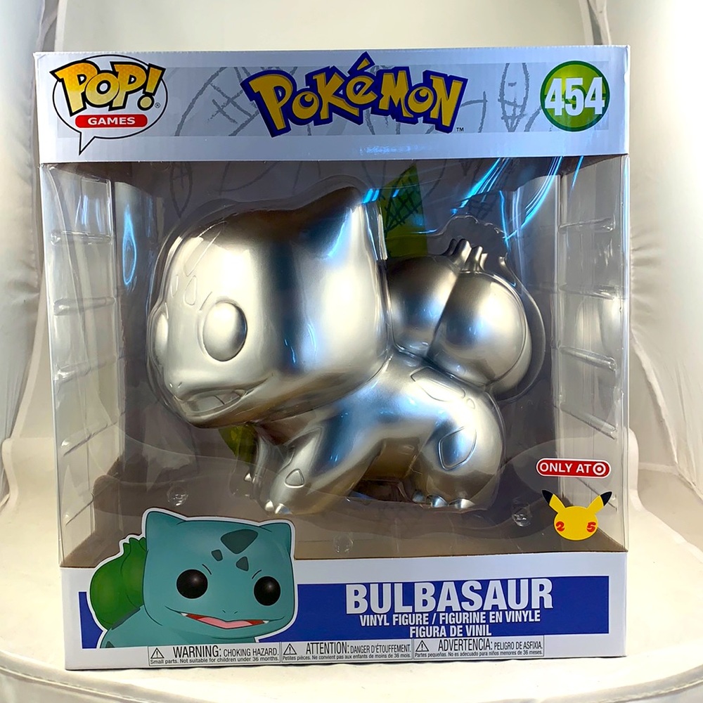 Funko Pop Pokemon Bulbasaur Metallic 10”